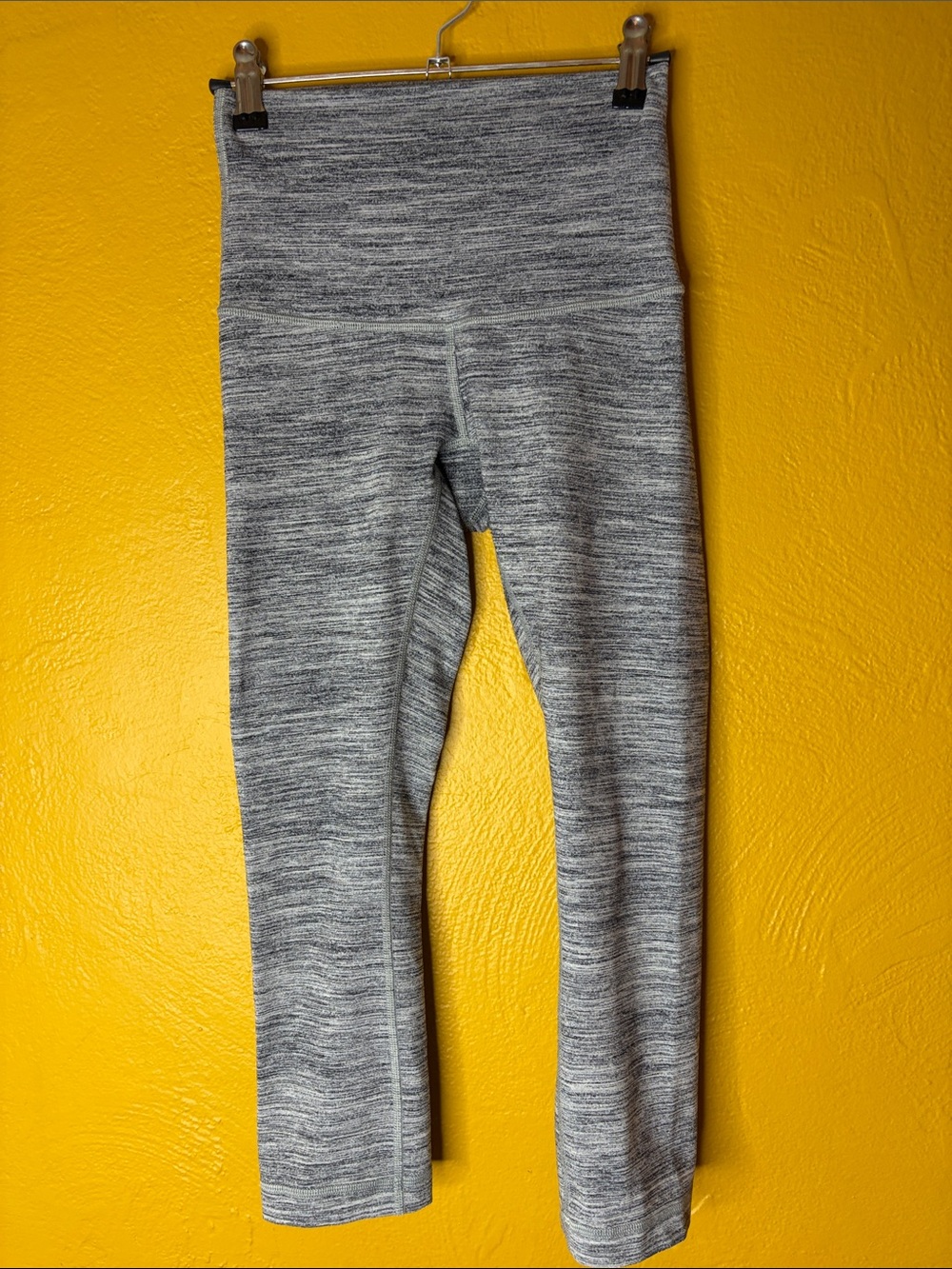 lululemon athletica Wunder Under High-Rise Crop 23” Heathered Gray Space-Dye XL